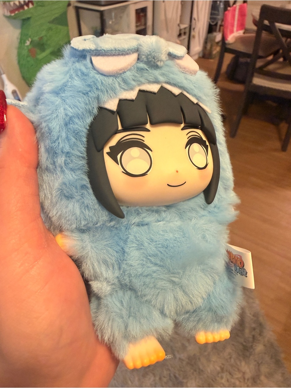 Blue Plush Monster Costume Anime Doll - Kids Toy